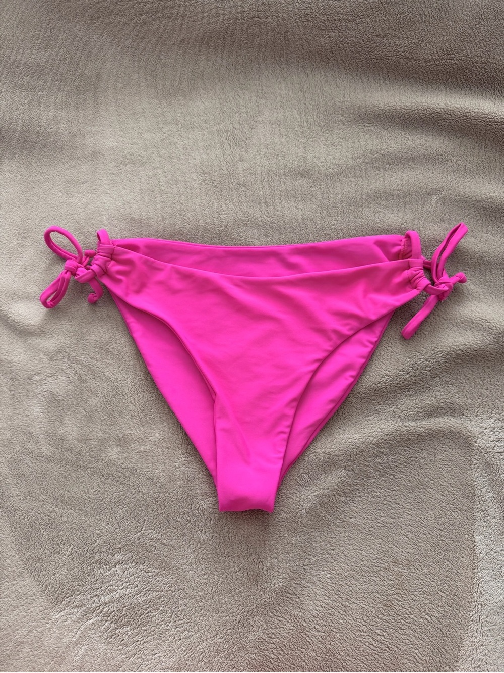 Women's Hot Pink Tie-Side Bikini Bottom, size S/M
